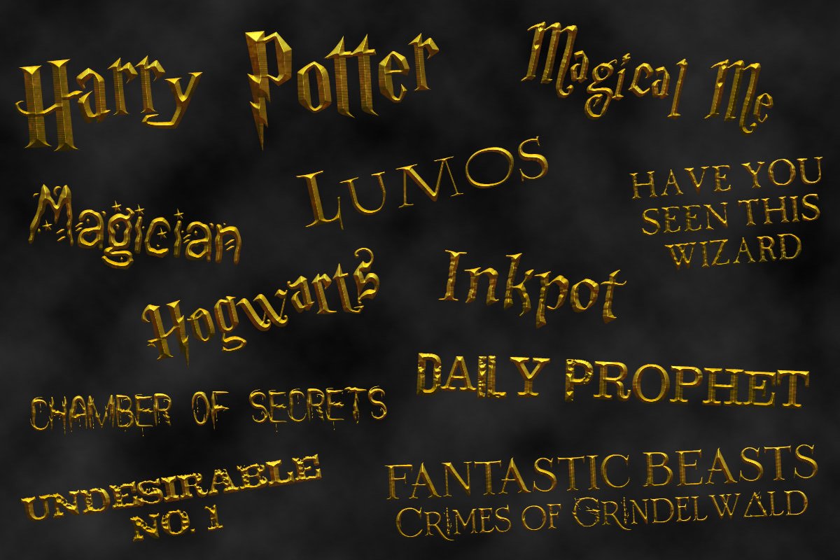 Downloading & Installing Harry Potter Style Fonts for Creative Projects